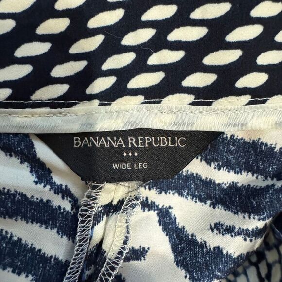 Banana Republic wide leg flows printed pant size large - Picture 9 of 9